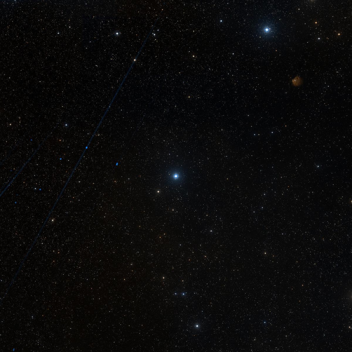 Sky chart centered on Alexandria
