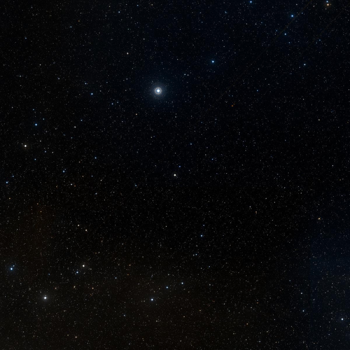 Sky chart centered on Johonna's Light