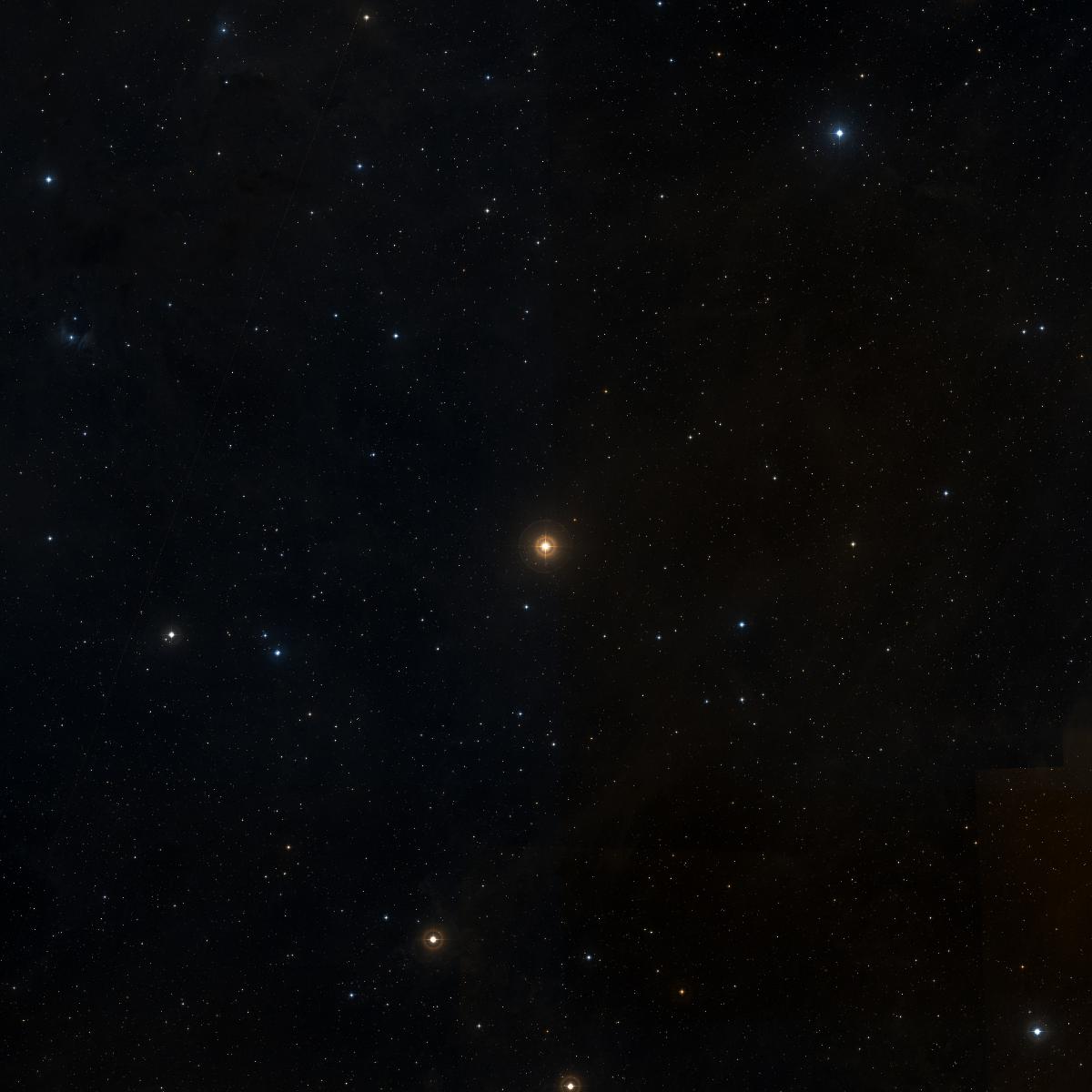 Sky chart centered on Audra