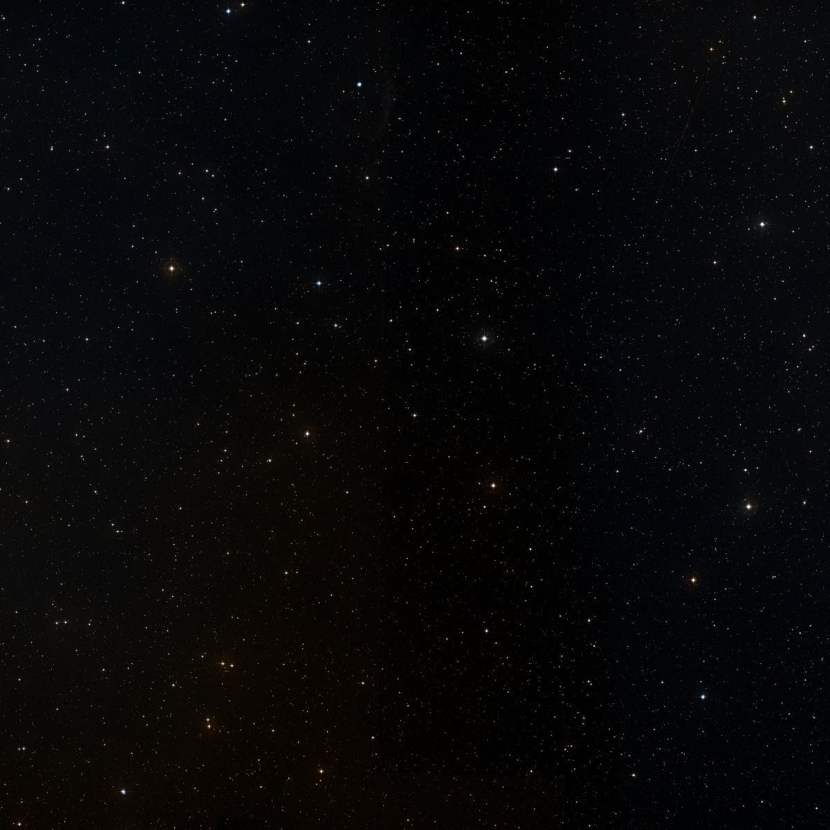 Sky chart centered on Little Lunar