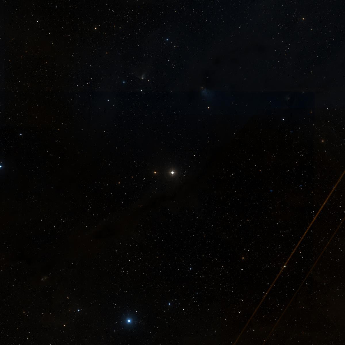 Sky chart centered on Julie