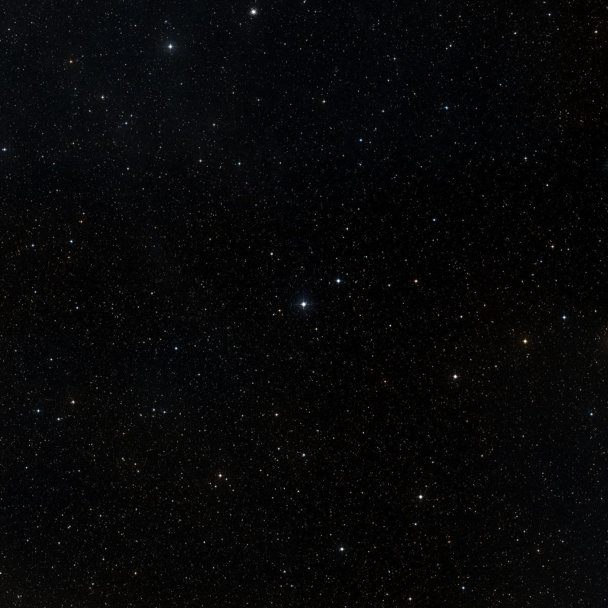 Sky chart centered on Michon